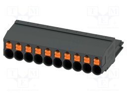 PCB connector, nominal cross section: 4 mm2, color: black, n