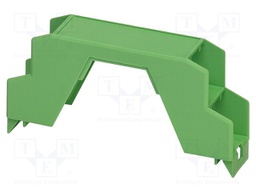 Upper housing; green; ME 22,5; X: 22.6mm; Y: 99mm; Z: 45.85mm