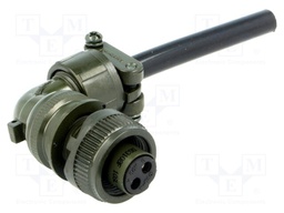 Connector: circular; Series: DS/MS; plug; female; PIN: 2; for cable