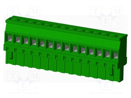 Connector: pluggable terminal block; plug; female; angled 90°