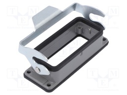 Enclosure: for HDC connectors; size D16B; with latch; straight