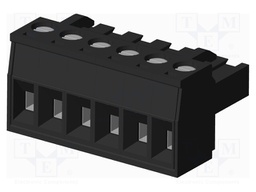 Connector: pluggable terminal block; plug; female; straight; 5mm