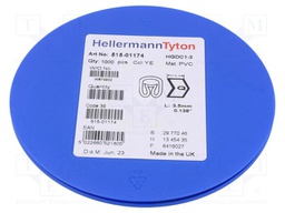 Markers for cables and wires; Label symbol: Q; 1÷3mm; PVC; yellow
