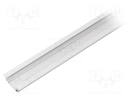 Profiles for LED modules; recessed; white; L: 1m; aluminium
