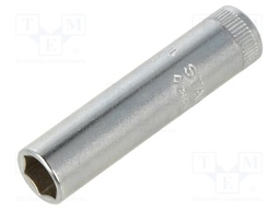Socket; 6-angles,socket spanner; 8mm; 1/4"; steel; 40L; L: 50mm