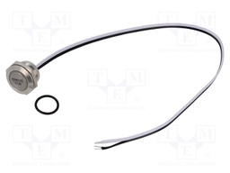 Switch: vandal resistant; Pos: 2; SPST-NO; 50mA/24VDC; IP65; green