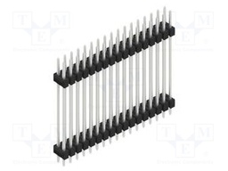 Connector: pin strips; pin header; male; PIN: 34; 2.54mm; THT; 2x17