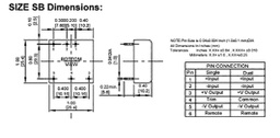 Converter: DC/DC; 10W; Uin: 9÷36VDC; Uout: 5VDC; Iout: 2A; 1"x1"; THT