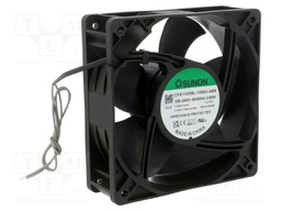 Fan: EC; axial; 230VAC; 120x120x38mm; 132m3/h; 40.2dBA; 3100rpm