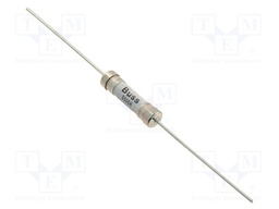 Fuse: fuse; time-lag; 1A; 600VAC; ceramic,cylindrical,axial; brass
