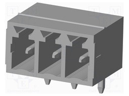 Connector: pluggable terminal block; socket; male; on PCBs