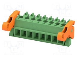 PCB connector, nominal cross section: 1.5 mm2, color: green,
