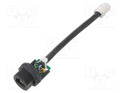 Adapter cable; 0.1m; PIN: 8; Cat: 5e; Layout: 8p8c; IP67
