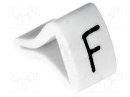 Markers for cables and wires; Label symbol: F; 3÷6.5mm; H: 9mm