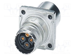 Connector: M17; socket; ST; female; PIN: 4; 630V; 25A; shielded; IP67