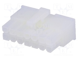 Plug; wire-wire/PCB; female; N42W; 4.2mm; PIN: 14; w/o contacts