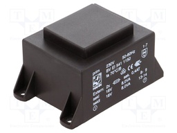 Transformer: encapsulated; 16VA; 230VAC; 18V; 18V; 445mA; 445mA