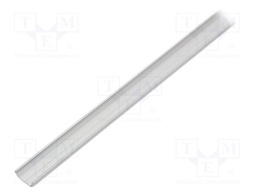 Profiles for LED modules; angular; natural; L: 1m; aluminium; 45°