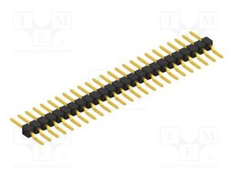 Connector: pin strips; pin header; male; PIN: 25; 2.54mm; SMT; 1x25