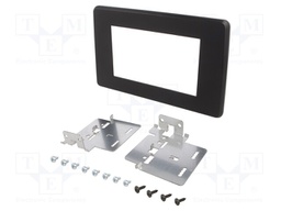 Radio mounting frame; Renault; 2 DIN; black