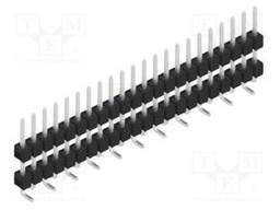 Connector: pin strips; pin header; male; PIN: 22; 2.54mm; SMT; 1x22