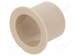 Bearing: sleeve bearing; with flange; Øout: 10mm; Øint: 8mm; L: 7mm