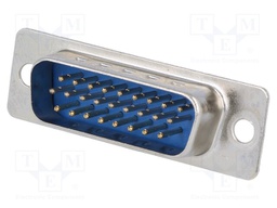 D-Sub HD; PIN: 26; plug; male; straight; soldering; for cable