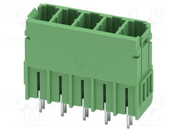 PCB headers, nominal cross section: 6 mm?, color: green, nom