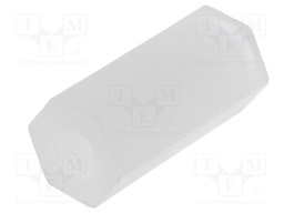 Screwed spacer sleeve; polyamide; M3; 12.7mm