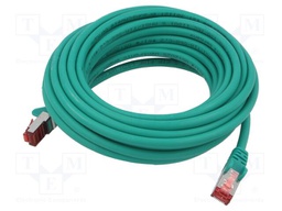 Patch cord; S/FTP; 6; stranded; Cu; LSZH; green; 7.5m; halogen free