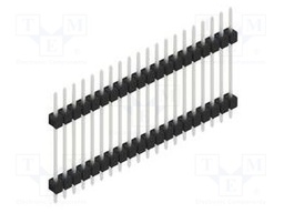 Connector: pin strips; pin header; male; PIN: 20; 2.54mm; THT; 1x20