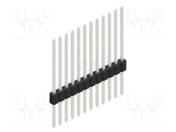 Connector: pin strips; pin header; male; PIN: 12; 1.27mm; THT; 1x12