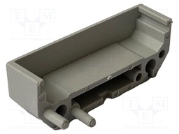 DIN rail mounting bracket; 43x11mm; Body: grey
