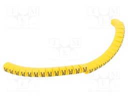 Markers for cables and wires; Label symbol: W; 2.5÷5mm; PVC; PA