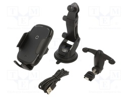 Car holder; black; air vent,for dashboard,for windscreen