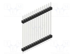 Connector: pin strips; pin header; male; PIN: 15; 2.54mm; THT; 1x15