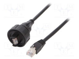 Patch cord; 3m; Buccaneer Ethernet; PIN: 8; gold-plated; 1.5A; IP68