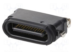 Socket; USB C; on PCBs; SMT; PIN: 24; horizontal; USB 3.1; 6A