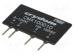 Relay: solid state; Ucntrl: 3÷10VDC; 10A; 0÷100VDC; THT; SIP