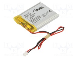 Re-battery: Li-Po; 3.7V; 1000mAh; MOLEX 51021-0200 connector
