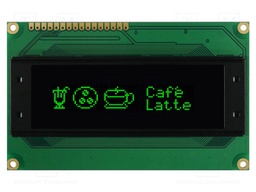 Display: OLED; graphical; 100x32; green; 5VDC