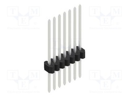 Connector: pin strips; pin header; male; PIN: 7; 1.27mm; THT; 1x7