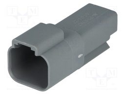Connector: wire-wire; AT; plug; male; PIN: 2; IP67; Locking: latch