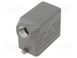 Enclosure: for HDC connectors; size D10B; for cable; for latch