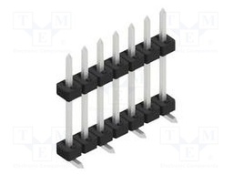 Connector: pin strips; pin header; male; PIN: 7; 2mm; SMT; 1x7; 100V