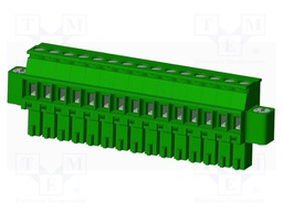 Connector: pluggable terminal block; plug; female; angled 90°