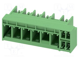 PCB hybrid header, nominal cross section: 6 mm?, color: gree