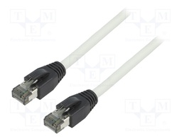 Patch cord; S/FTP; Cat 8.1; stranded; Cu; LSZH; grey; 2m; 26AWG