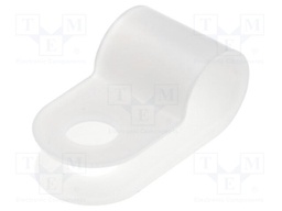 Fixing clamp; Cable P-clips; ØBundle : 6.5mm; polyamide; natural