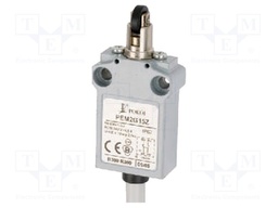 Limit switch; transversal plastic roller Ø12mm; NO + NC; 5A